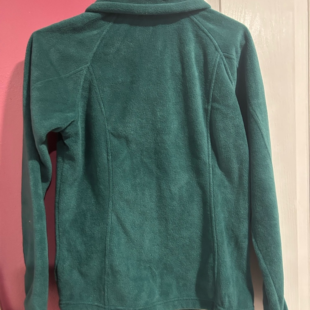 Columbia Benton Springs Full Zip Deep Green Fleece Women’s Jacket - Picture 3 of 6